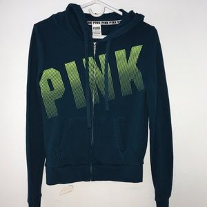 Victoria’sSecret PINK Blue/Green and Yellow Hoodie
